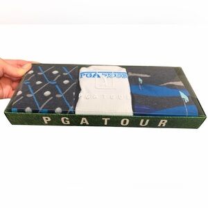 PGA Tour Blue and Black Casual Socks
